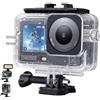 Honbobo Custodia impermeabile per DJI Osmo Action 6, Custodia subacquea Case subacquea Camera Orizzontale-Verticale Protective Case Accessori per DJI Osmo Action 6