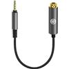 Geekria cavo adattatore bilanciato maschio 2,5 mm a bilanciato femmina 4,4 mm, convertitore cuffie a 5 poli per DAC/AMP (0,49 ft)