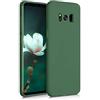 kwmobile Custodia Compatibile con Samsung Galaxy S8 Cover - Back Case per Smartphone in Silicone TPU - Protezione Gommata - verde scuro matt