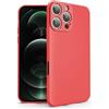 N NEWTOP Cover Compatibile per Apple iPhone 16 Pro, Custodia TPU SOFT Gel Silicone Ultra Slim Sottile Flessibile Case Posteriore Protezione Fotocamera Anti Urto Guscio Scocca Colorato Fina (Rosso)