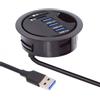 Cablecc Hub USB 3.0 a 3 porte, sdoppiatore SD TF USB, 60 mm, docking station per scrivania, lettore di schede Micro-SD per PC desktop (SD TF USB 3.0)