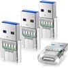 Elebase Adattatore per iPhone 17 Air,Connettore da USB 3.0 a USB C 4 Pack
