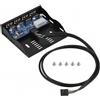 Bewinner Pannello Frontale Multifunzionale USB 2.0 - Adattatore 3.5'' a 9 Pin con 4 Porte Hub USB 2.0 Plug and Play - Trasferimento Rapido di Video, Musica, Foto e File Dati