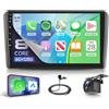 Rimoody 6G+128G 8 Core Autoradio per Audi A3 S3 RS3 8P 8VS 8PA 2003-2012, 9 Pollici Android 15 Schermo co Carplay Android Auto Senza Fili Bluetooth FM/RDS/EQ/DSP WiFi GPS Panoramica a 360° Retrocamera