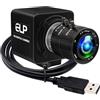 ELP Fotocamera USB da 12 MP 4 K 120 fps USB Webcam ad alta velocità con zoom ottico manuale 3 volte primo piano PC fotocamera per live streaming industriale riunioni di progetto