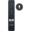 VINABTY RC45161 Telecomando a sostituzione vocale adatto per TOSHIBA/Panasonic/JVC CT-8562 CT-8555 HD LED LCD Smart TV'S 50UA2B 50UA2B63DB 50UA2B63DG 55UA2063DG TX-43LX650BZ 23783444 LT-32CA120