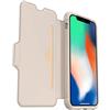 OtterBox per Apple iPhone X/Xs, Custodia Folio resistente a cadute in pelle alta qualità, Gamma Strada, Beige