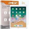 REY Pack 2X Pellicola salvaschermo per Apple iPad PRO 10.5 (2017-2019) - iPad Air 2019 10.5, Pellicole salvaschermo Vetro Temperato 9H+, di qualità Premium Tablet