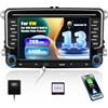 CAMECHO 2+64G Android 13 autoradio per VW Golf 5 Golf 6 Skoda Polo Passat Ti guan Tou ran con Carplay/Android Auto/Mirrorlink, 7 pollici Touchscreen Stereo con WiFi GPS Bluetooth FM RDS USB Type-C