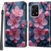 Haninsuze Cover per Honor 200 Lite, Portafoglio PU Pelle, Fiore di pesco | Interno TPU Antiurto, Anti-Graffio, Fessura per Schede, Supporto Stand, Design Libro, Flip