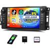 CAMECHO Android 15, 4G+64G CAMECHO Autoradio per Jeep Wrangler Compass Grand Cherokee/Chrysler 300C/Dodge Ram/Chevrolet, 7 Pollici IPS Touch Screen Stereo Auto con con Android Auto GPS WIFI Bluetooth FM/RDS