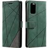 SONWO Cover per Realme 7 PRO, Flip Caso in PU Pelle Case Cover Portafoglio Custodia per Realme 7 PRO, [Kickstand] [Slot per Schede], Verde