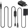 Raeisusp Adattatore USB-C DMW-AC8 Cavo di Alimentazione DMW-DCC17 Accoppiatore Batteria Fittizia PD Kit Sostituzione Batteria DMW-BLK22 per Panasonic Lumix S5 GH6 DC-S5 DC-S5K