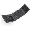 Tosuny Tastiera Bluetooth Pieghevole con Touchpad, Tastiera Wireless Pieghevole con Interruttore a Forbice, Tasto Silenzioso, Tastiere Pieghevoli Tascabili Full Size Ricaricabili per