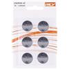 REY Pack 6 Batterias CR2016 3V, Batteria a Bottone al Litio