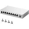 SODOLA Switch Ethernet 2.5 Gbps 9 Porte gestite tramite il Web, 8 Porte 2.5G Base-T e 1 Porte 10G SFP+, Raffreddamento in lega di alluminio e Montaggio magnetico, Adatto per ufficio e casa