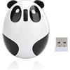 Annadue Mouse Wireless Panda, Mouse Ottico per Computer Cute Cartoon con Ricevitore USB