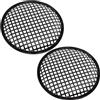AERZETIX - C53573 - Set di 2 griglie reti di protezione per altoparlanti/casse subwoofer - diametro 205mm 8'' - colore nero - per auto veicolo