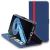 ebestStar - Cover per Realme 9i, Custodia Libro Protezione Portafoglio, Pelle PU Porta Carte, Blu scuro/Rosso