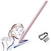 PCTC Galaxy Tab S6 Lite Penna Compatibile con Samsung Galaxy Tab S6 Lite (EJ-PP610) [SenzaBlutooth] stylus pen + punte (rosa chiffon)