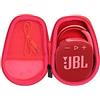 co2CREA Duro Viaggio Caso Copertina per JBL CLIP 5/ CLIP 4 / CLIP 4 Eco Speaker Bluetooth Portatile(solo scatola) (Custodia nera+interno rosso)