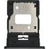 senza marchio Ricambio compatibile con Xiaomi Mi 11 Lite M2101K9AG Carrello Vassoio alloggio tray porta scheda nano Sim1+ SIM 2 / o SLOT SLITTA Alloggio Memoria Micro Sd CARD (Nero)