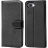 Verco Custodia a portafoglio per iPhone 16e/17e, con scomparto per carte di | Custodia a libro pieghevole, con scomparti per carte di credito, funzione leggio, a portafoglio