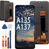 Yuxyiony Nuovo Schermo di Ricambio Per Samsung Galaxy A13 4G A135 A137 SM-A135F/A137F Display LCD Riparazione Dello Schermo e Strumento di Ricambio Accessori