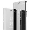MRSTER Samsung Galaxy Note 10 Cover, Mirror Clear View Standing Cover Full Body Protettiva Specchio Flip Custodia per Samsung Galaxy Note 10. Flip Mirror: Silver
