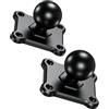 BRCOVAN 2 PCS, 1 supporto a sfera con piastra quadrata AMPS a 4 fori in lega di alluminio