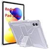 GIOPUEY Cover per Xiaomi Redmi Pad 2 Pro, Scocca posteriore in TPU morbido Custodia con Supporto, Copertura sottile, Protezione Airbag -trasparente