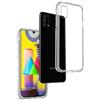 REY Cover in Gel TPU Trasparente per Samsung Galaxy M31s, Ultra Sottile 0,33 mm, Morbido Flessibile, Custodia Silicone