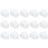 QUARKZMAN 15pz Coperture per Prese RJ45 in Silicone Tappi Protettivi Bianco | per Laptop PC Ethernet RJ45 Femmina