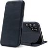 Verco Case per Samsung Galaxy S22 Ultra Custodia, Cover a Libro Pelle PU per Samsung S22 Ultra 5G Custodia Premio Booklet Protettiva, Blu