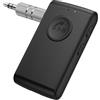 ORIA Ricevitore Bluetooth 5.3, Adattatore Audio Wireless a Bassa Latenza, Chiamate in Vivavoce, Ricarica di Tipo C, 11 Ore di Riproduzione, Ricevitore Audio per Altoparlanti, Cuffie Cablate