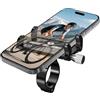 Yeeloca Porta Cellulare Bici in lega di Alluminio, Porta Cellulare Moto Antiurto, Porta Telefono Bici, Porta Telefono Moto Compatibile con iPhone, Motorola, Xiaomi, Samsung, Huawei e altri