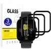 X-Dision [3 Pezzi Pellicola Protettiva Compatibile con Amazfit GTS 2/GTS 2e,[Resistente ai Graffi, Alta Definizione][3D Curved Full Cover] Pellicola Protettiva per Amazfit GTS 2/GTS 2e