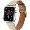 MUENShop Cinturino in Pelle di Pecora Compatibile con Apple Watch 49mm/45mm/44mm/42mm Cinturini di Ricambio in Vera Pelle Cinturino per iWatch