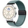 PaceBid 18mm Cinturino per Huawei Watch GT 6 41mm/Watch 5 42mm/GT 5 Pro 42mm/GT5/GT4, Intrecciato Nylon Magnetico Cinturini per Garmin Venu 4 41mm/Venu 3S/2S/Forerunner 265S/255S - Verde