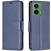 Generico Custodia Compatibile con Motorola MOTO G35 5G XT-2433-4 COVER stand flip LIBRO gel PORTAFOGLIO Protezione display magnetica eco pelle porta carte vano card BLU