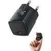 Baseus Caricatore USB C, 30 W, alimentatore di rete per iPhone 15, 14, 13, 12, 11 Pro Max, Samsung Galaxy, caricatore cellulare, caricatore USB, spina di ricarica rapida (5 V/3,0 A)