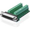 SIENOC connettore DB25 D-SUB Femmina Porta 2 Row Terminale Breakout PCB Board DB 25 Femmina