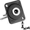 QIANRENON 5.5mm * 2.5mm Pannello Mount Adattatore DC 5.5 * 2.5mm Jack a 2Pin Filo Saldatura Connettore DC5525 alta corrente Presa, 50V 3A, XLR Pannello/D-Panel Montaggio