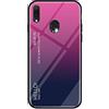 MadBee Cover per ASUS ZenFone Max Pro M1 ZB601KL [con Pellicola Proteggi Schermo],Custodia Protettiva in Vetro Temperato 9H [Motivo in Marmo] + Cornice Paraurti in Silicone Morbido Case (Rosa Rossa)