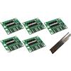 TECNOIOT 5 pièces 3S 25A Li-Ion 18650 BMS PCM Carte de Protection de batterie avec Balance BMS PCM + 5 pièces Bande de Nickel