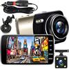 Retoo Dash Cam per auto Telecamera anteriore posteriore per auto con visione notturna a infrarossi 360 Mini Dash Cam Scheda SD 1080P Monitor di parcheggio G-Sensor Monitor di parcheggio G-Sensora