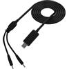TopHomer Doppio cavo di ricarica per batterie ricaricabili, DC 5 V a DC 8,4 V cavo adattatore convertitore di tensione, 3,5 x 1,35 mm porta jack DC35135