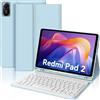 JADEMALL Tastiera per Redmi Pad 2 11 2025, Italiana QWERTY Tastiera Bluetooth Staccabile per Redmi Pad 2 11 Pollici 2025, Cielo Blu