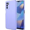 TEYYOS Cover per Oppo A16/Oppo A54s/Oppo A16s, Morbida Silicone Liquido Morbido Case Caso, Tre Strati Antiurto Premium Proteggere Custodia, Viola