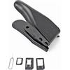 Incutex doppia taglierina, pinza, punzonatrice scheda SIM per cellulari, smartphones e tablet, nero